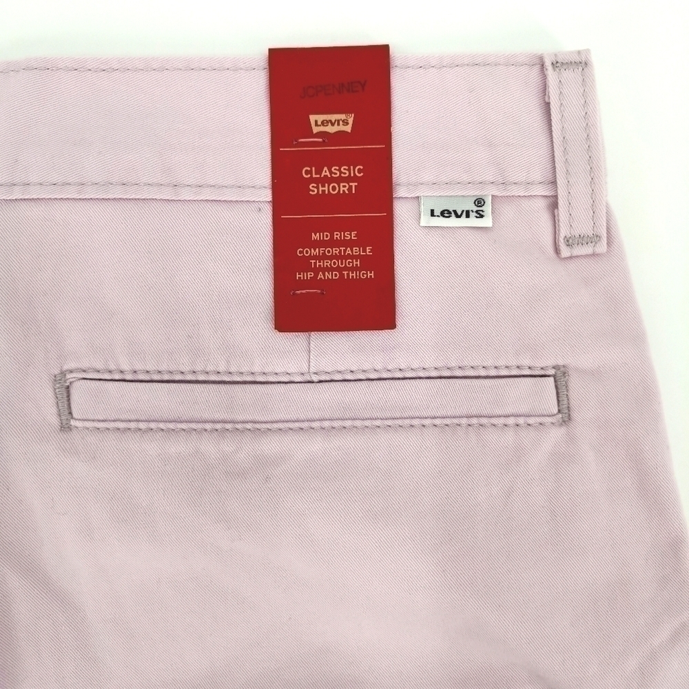 Levi's NWT Women's 29 Pink Cotton Classic Shorts - Picture 13 of 16